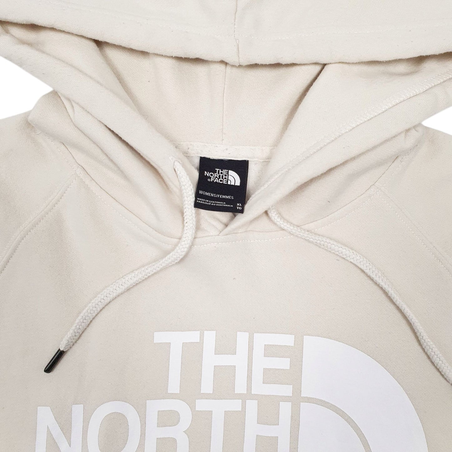 Womens Beige The North Face Spellout Hoodie Jumper