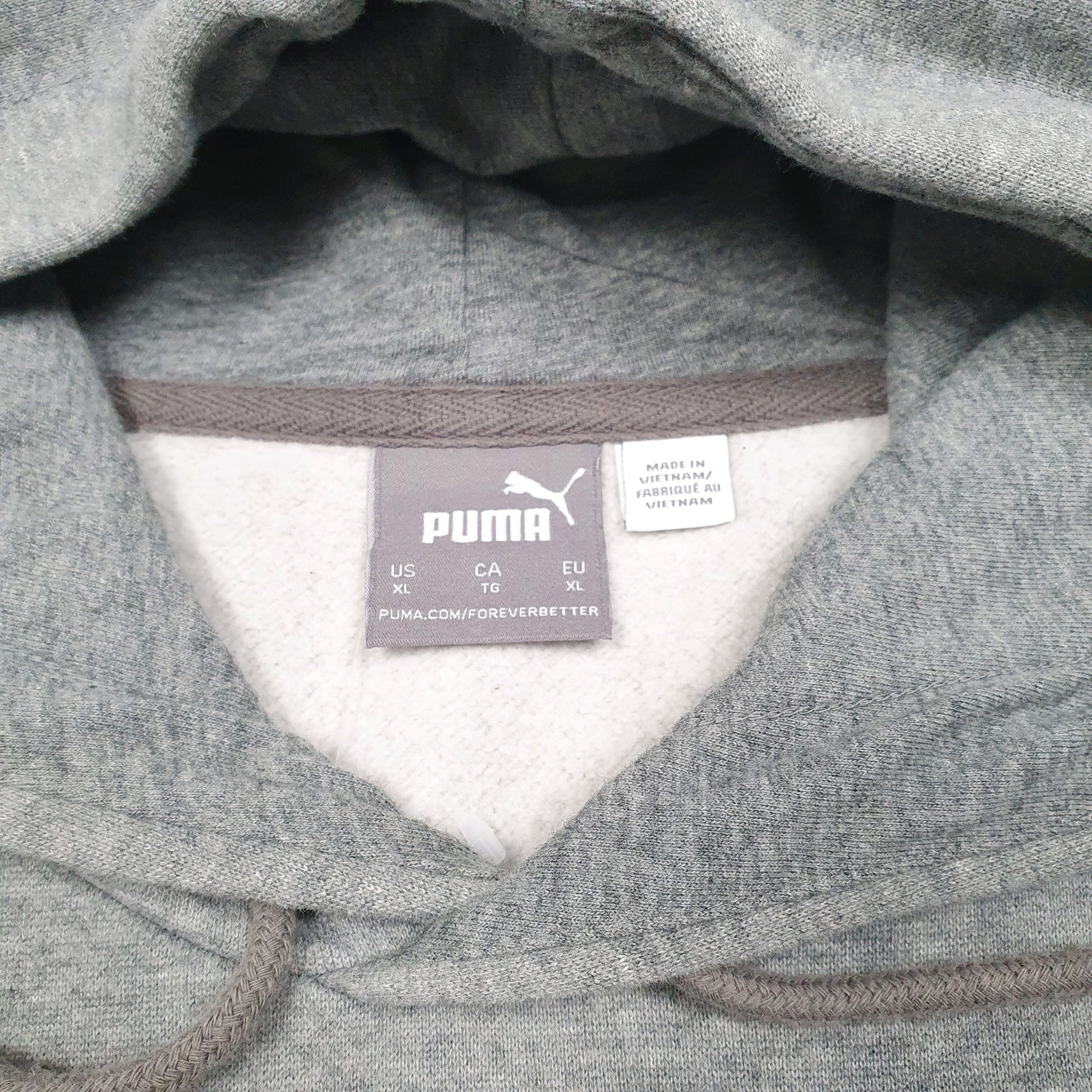 Mens Grey Puma  Hoodie Jumper