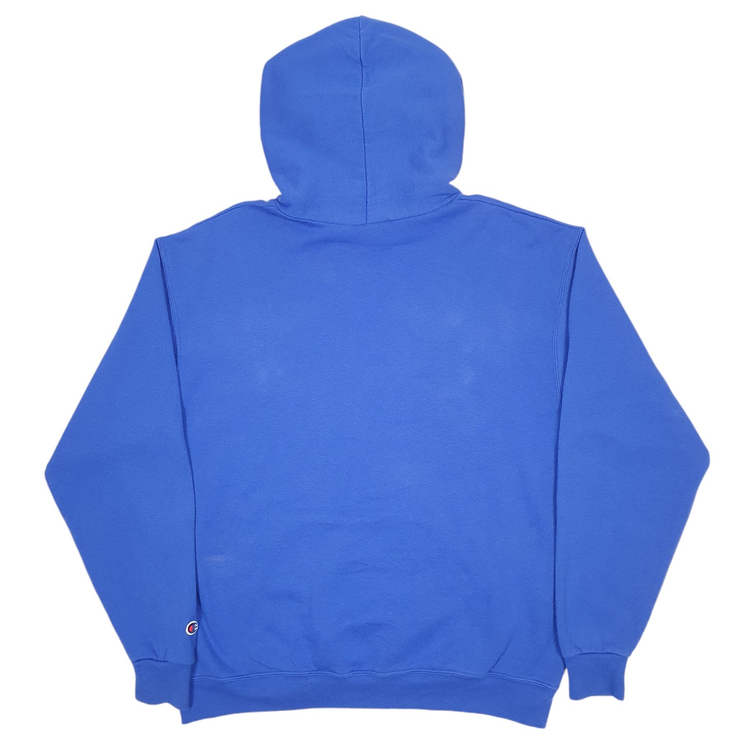 Mens Blue Champion Mary Mount California University Spellout Hoodie Jumper