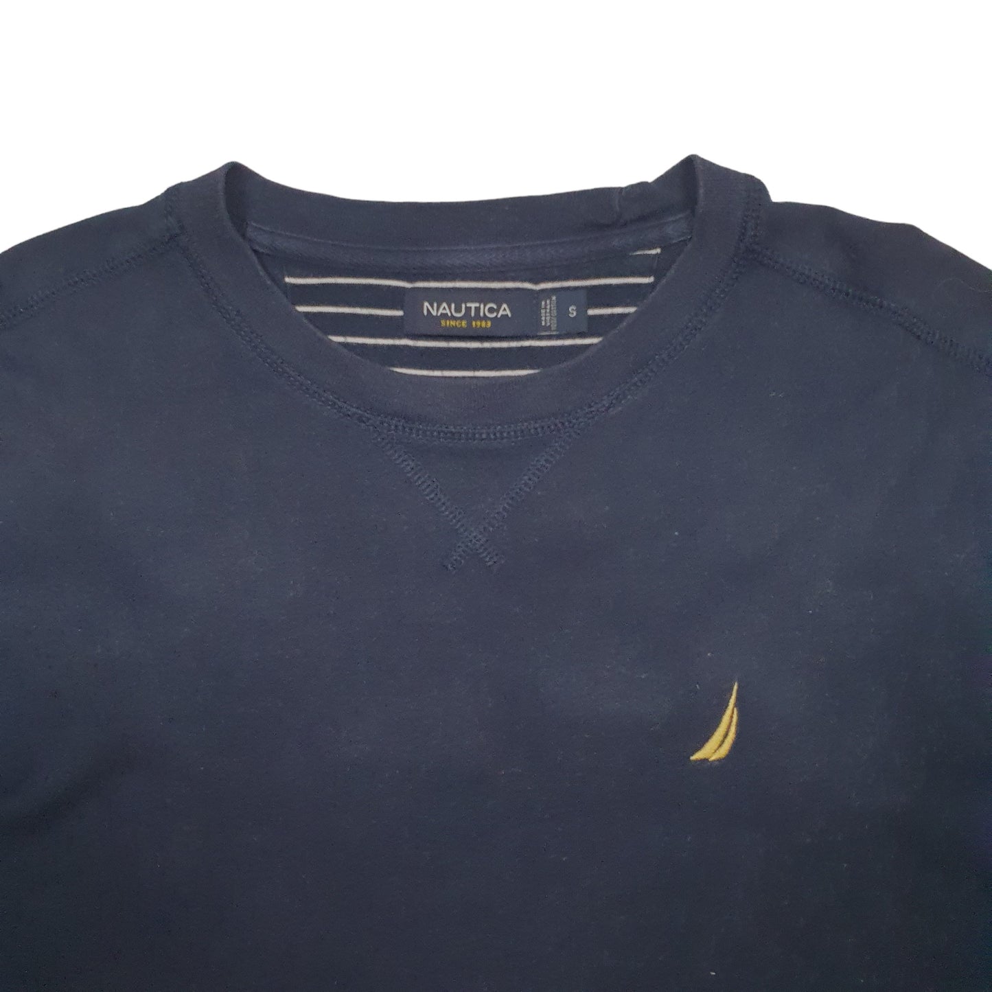 Mens Navy Nautica  Crewneck Jumper