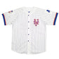 Mens White Starter Vintage 1990s 80s MLB Baseball Jersey New York Mets Short Sleeve T Shirt