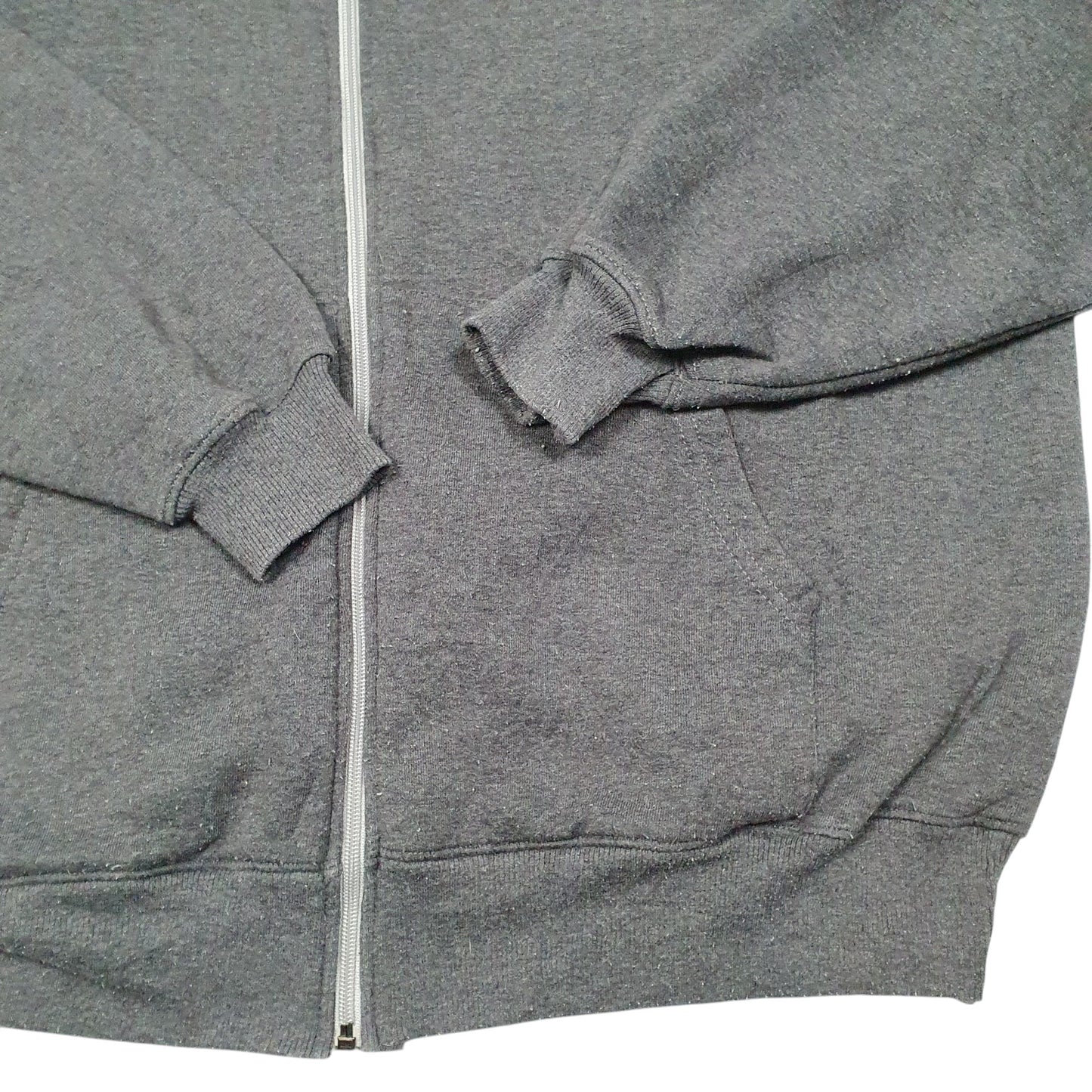 Mens Grey Champion Hoodie Full Zip Jumper
