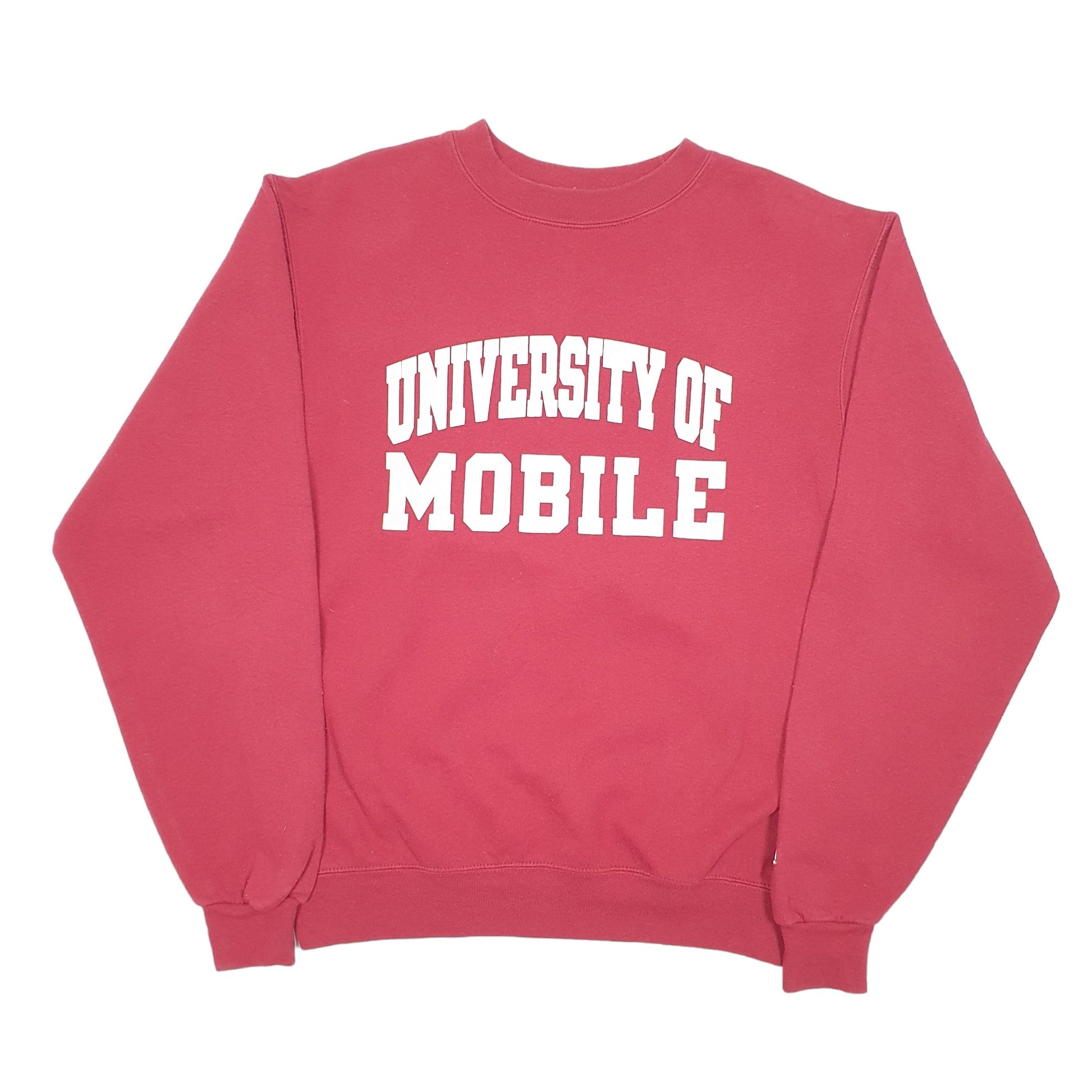 Mens Burgundy Champion University Of Mobile USA Crewneck Jumper