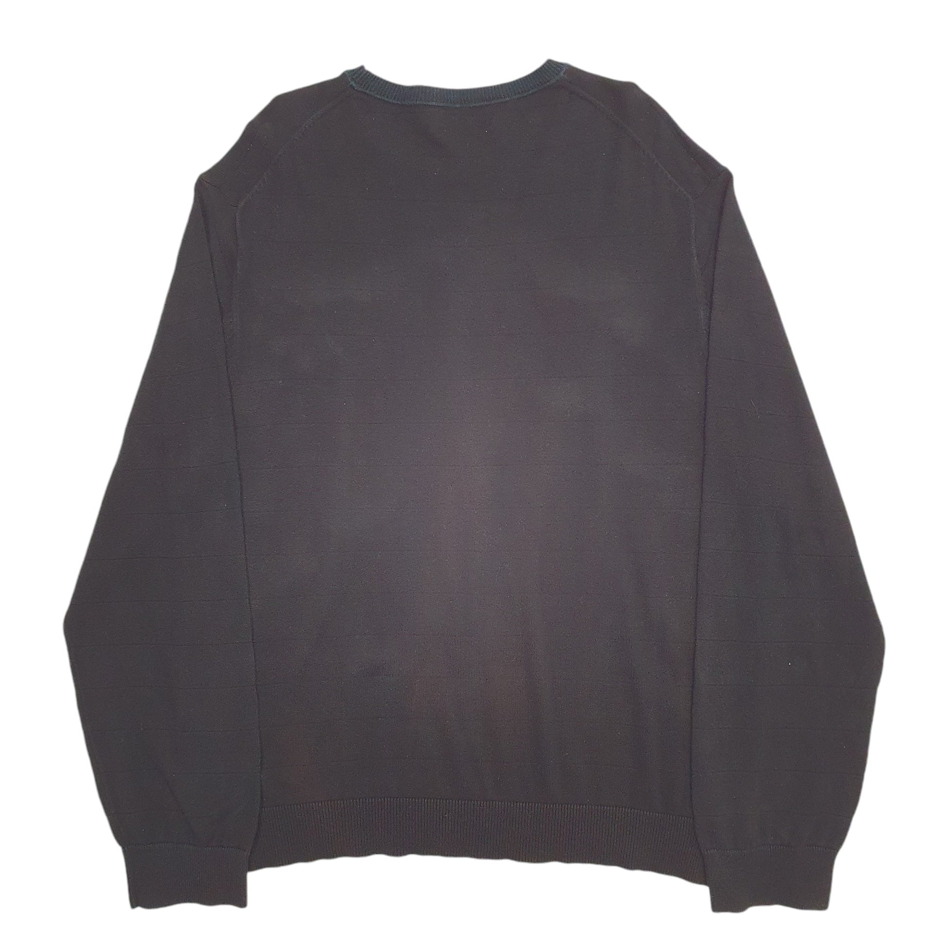 Mens Black Nautica Knit Crewneck Jumper