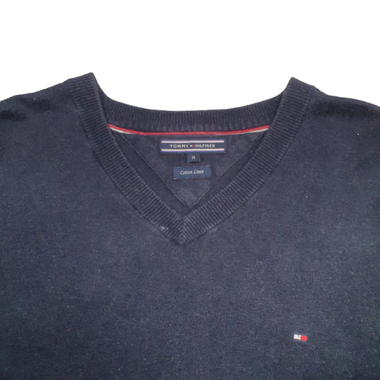 Mens Navy Tommy Hilfiger Knit Crewneck Jumper