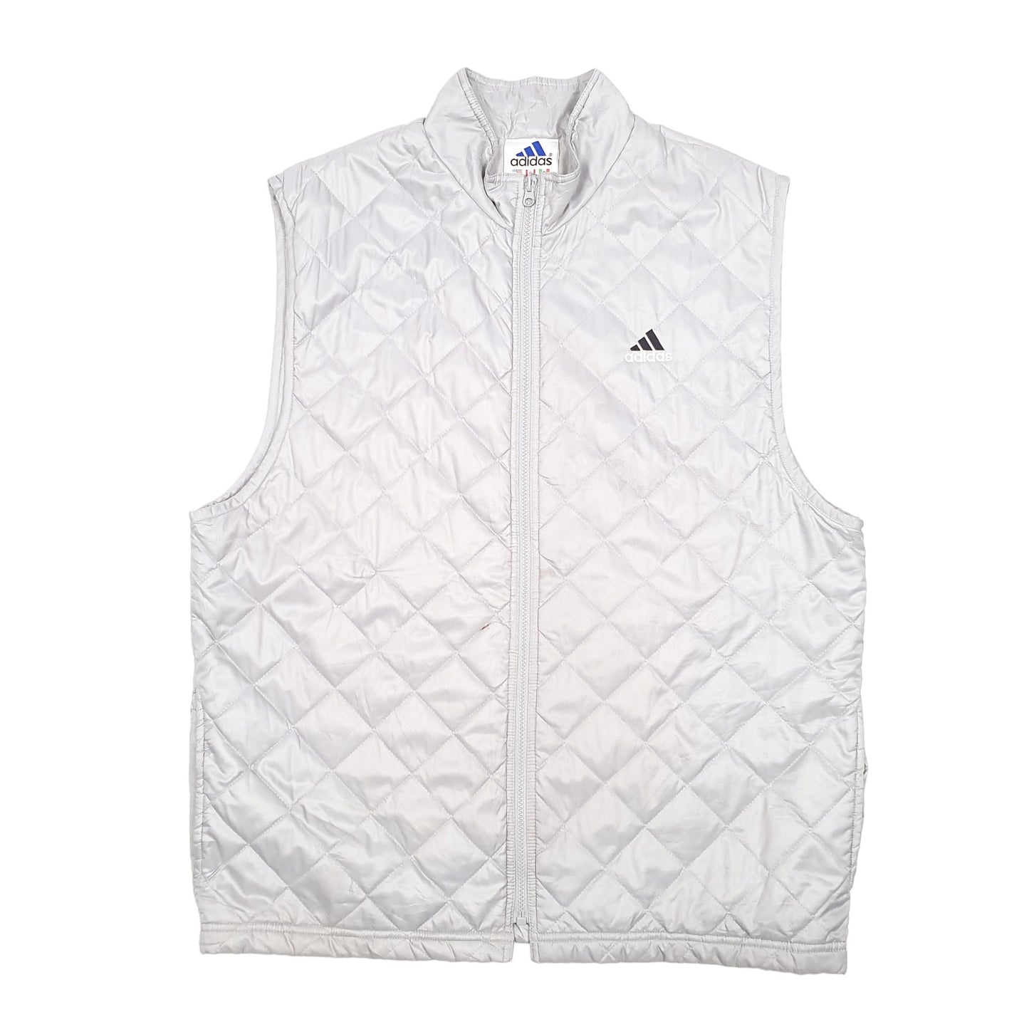 Mens Grey Adidas Quilted  Coat