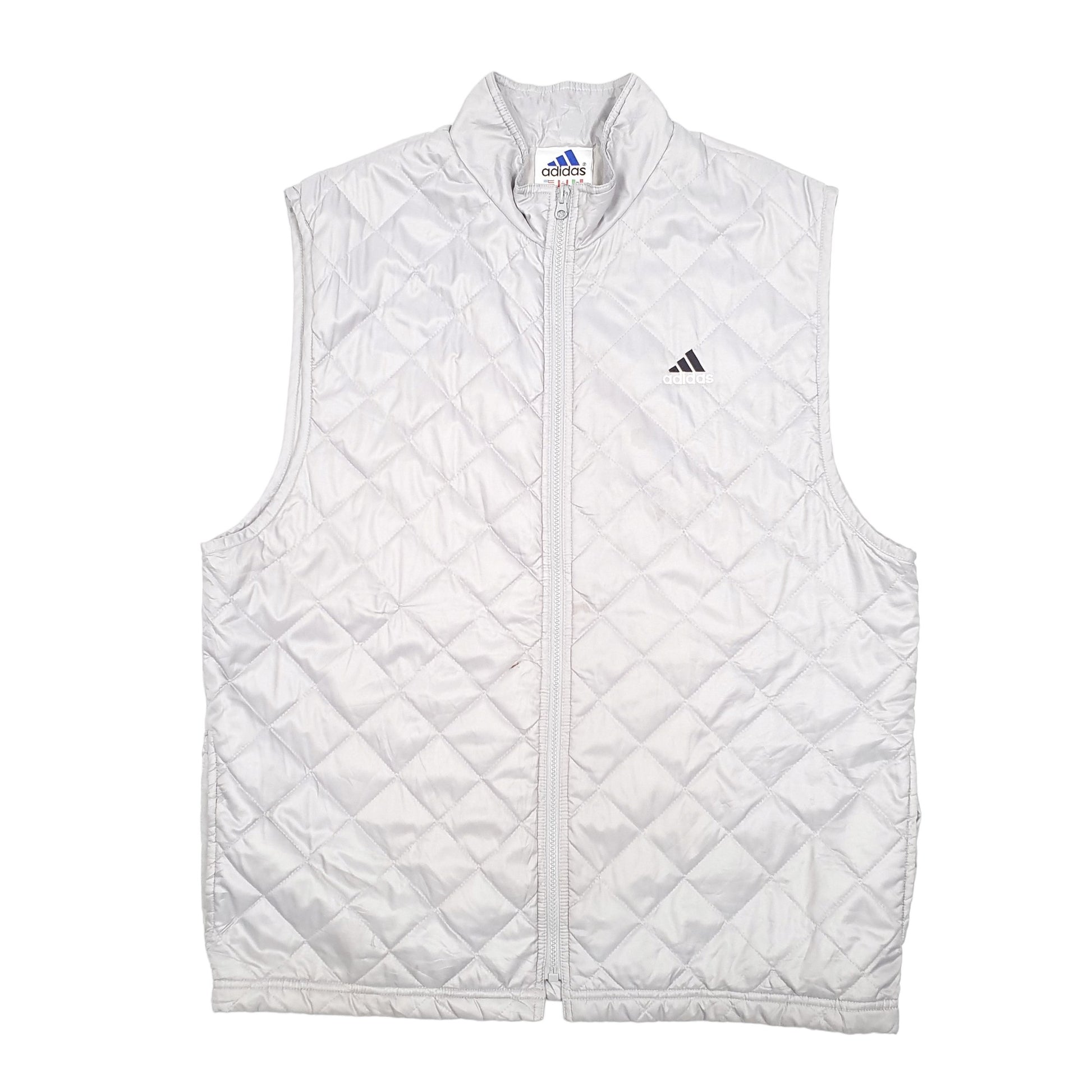 Mens Grey Adidas Quilted  Coat