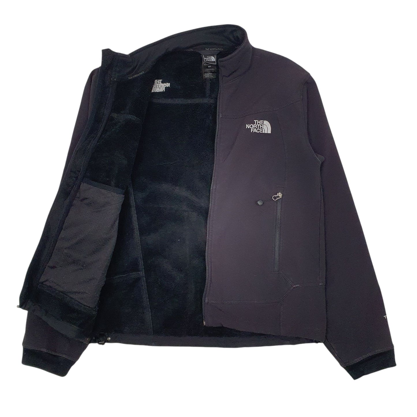 Mens Black The North Face TNF Apex Fleece Lined  Coat