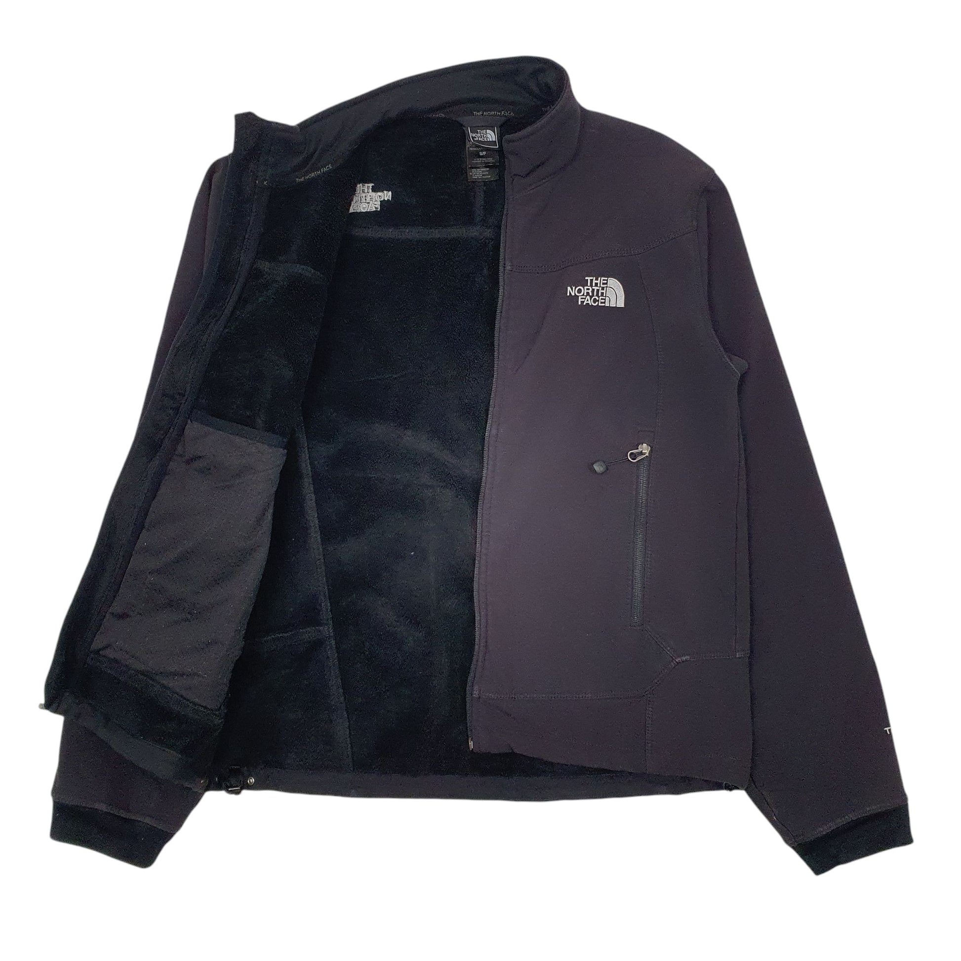 Mens Black The North Face TNF Apex Fleece Lined  Coat