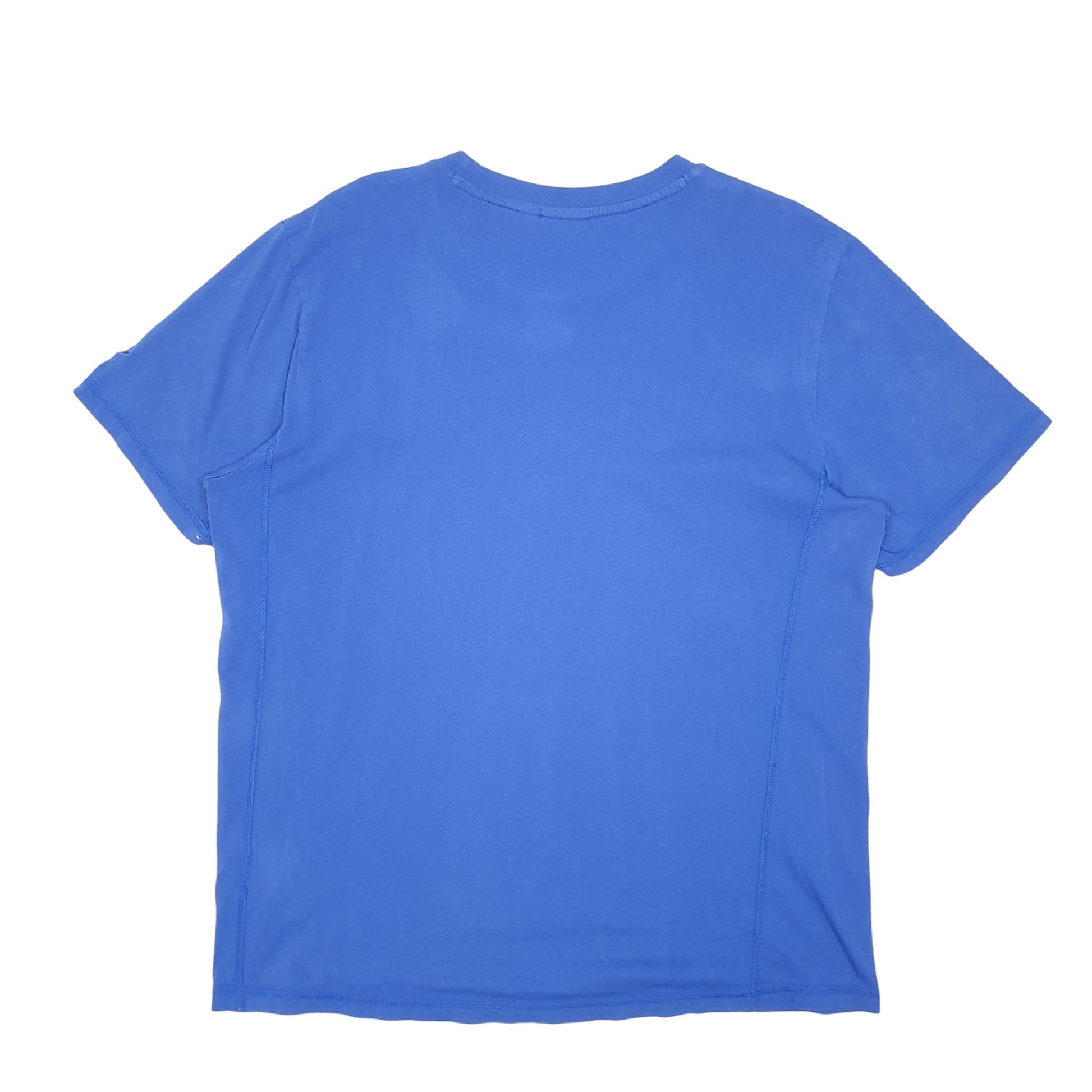 Mens Blue Puma  Short Sleeve T Shirt