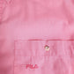 Mens Pink Fila  Short Sleeve Shirt