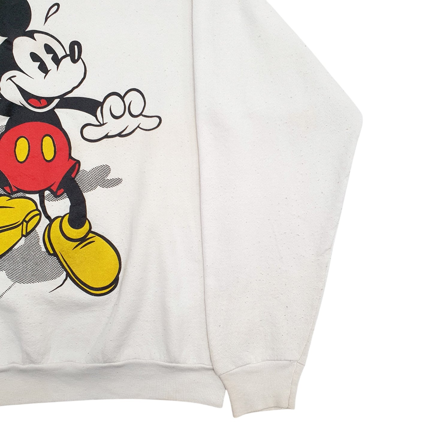 Mens White Disney Mickey & Co Mickey Mouse Made In USA Vintage 90's Crewneck Jumper
