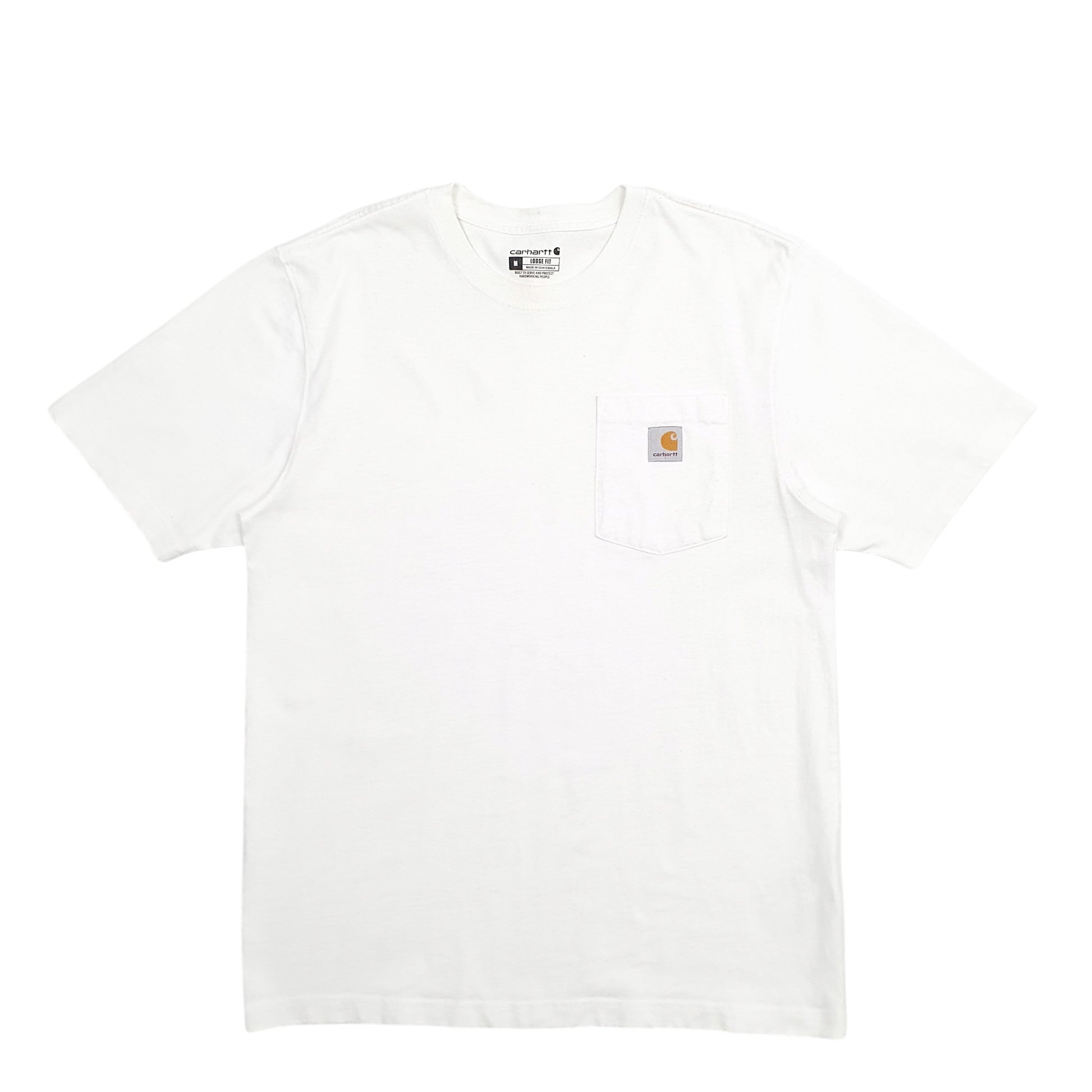Mens White Carhartt  Short Sleeve T Shirt