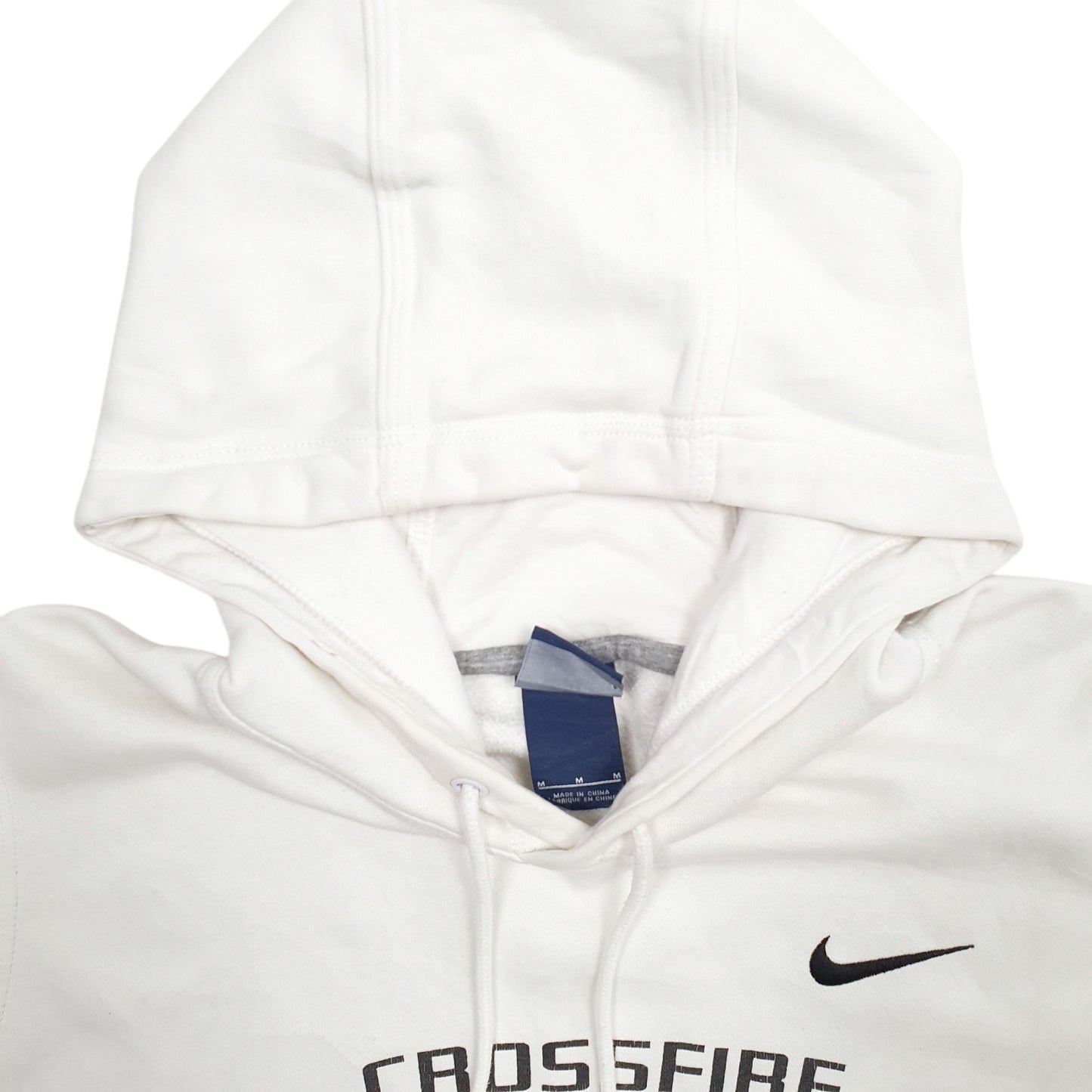 Mens White Nike Crossfire Seattle Spellout Hoodie Jumper