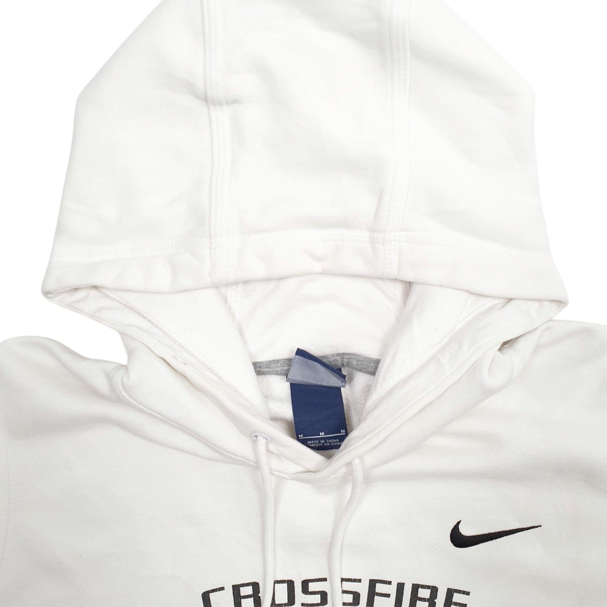Mens White Nike Crossfire Seattle Spellout Hoodie Jumper
