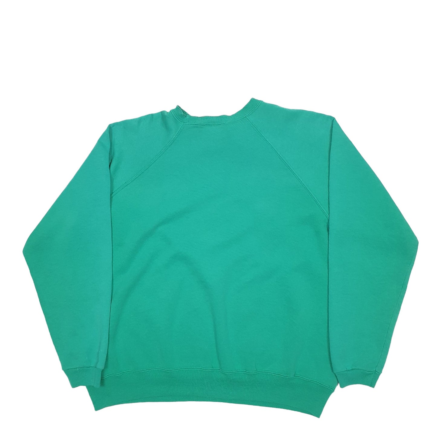 Womens Green Hanes  Crewneck Jumper