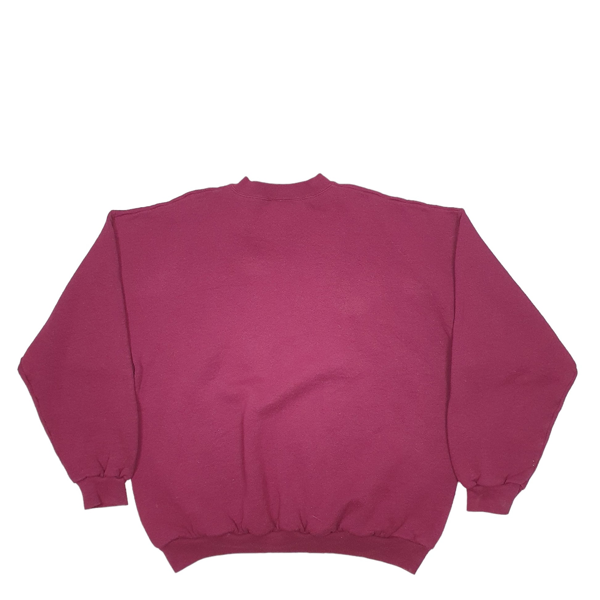 Mens Burgundy Franklin Sports  Crewneck Jumper