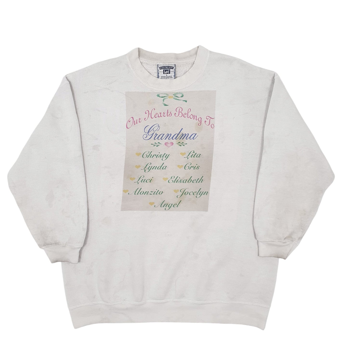 Mens Grey Lee Grandma Crewneck Jumper