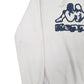 Mens White Kappa Spellout Hoodie Jumper