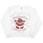 Mens White Jerzees Vintage Made In USA Christmas Bear Festive Gimmee Gimmee Crewneck Jumper