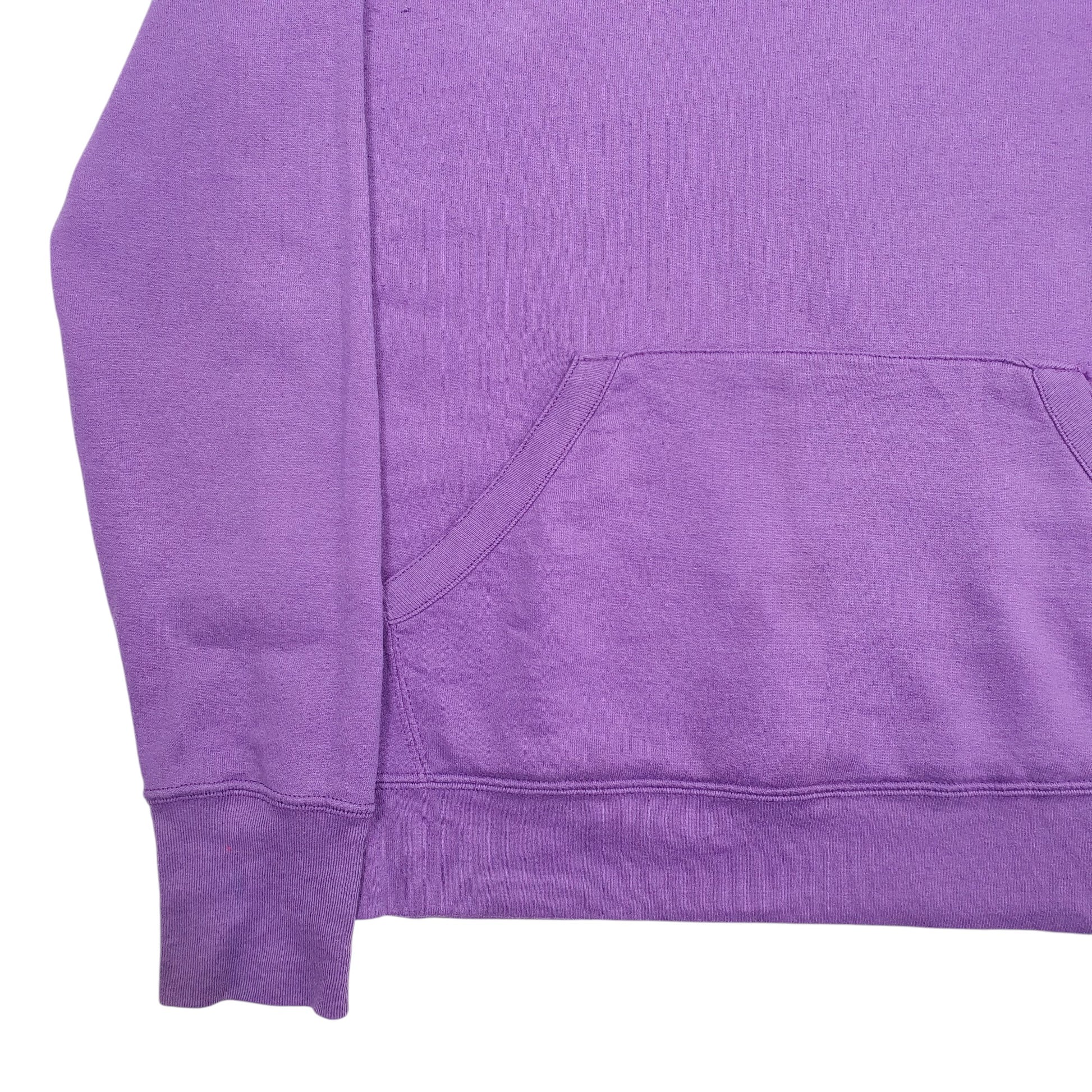 Womens Purple Champion Spellout Hoodie Jumper