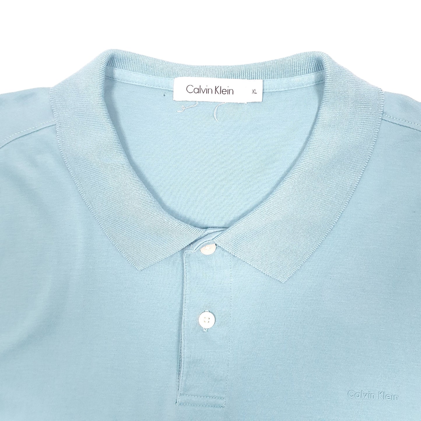 Mens Blue Calvin Klein  Short Sleeve Polo Shirt