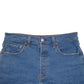 Womens Blue Levis 501 Jorts Denim Shorts