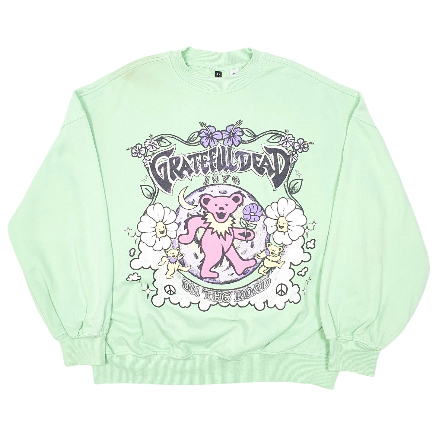 Womens Green H&M Grateful Dead 1976 On The Road Crewneck Jumper