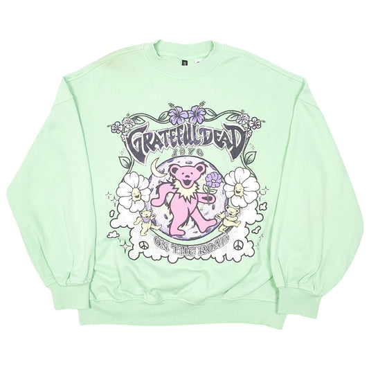 Womens Green H&M Grateful Dead 1976 On The Road Crewneck Jumper