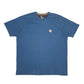 Mens Blue Carhartt Relaxed Fit Short Sleeve T Shirt