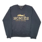 Mens Black Brian Lichtenberg Homies South Central Spellout Made In USA Crewneck Jumper