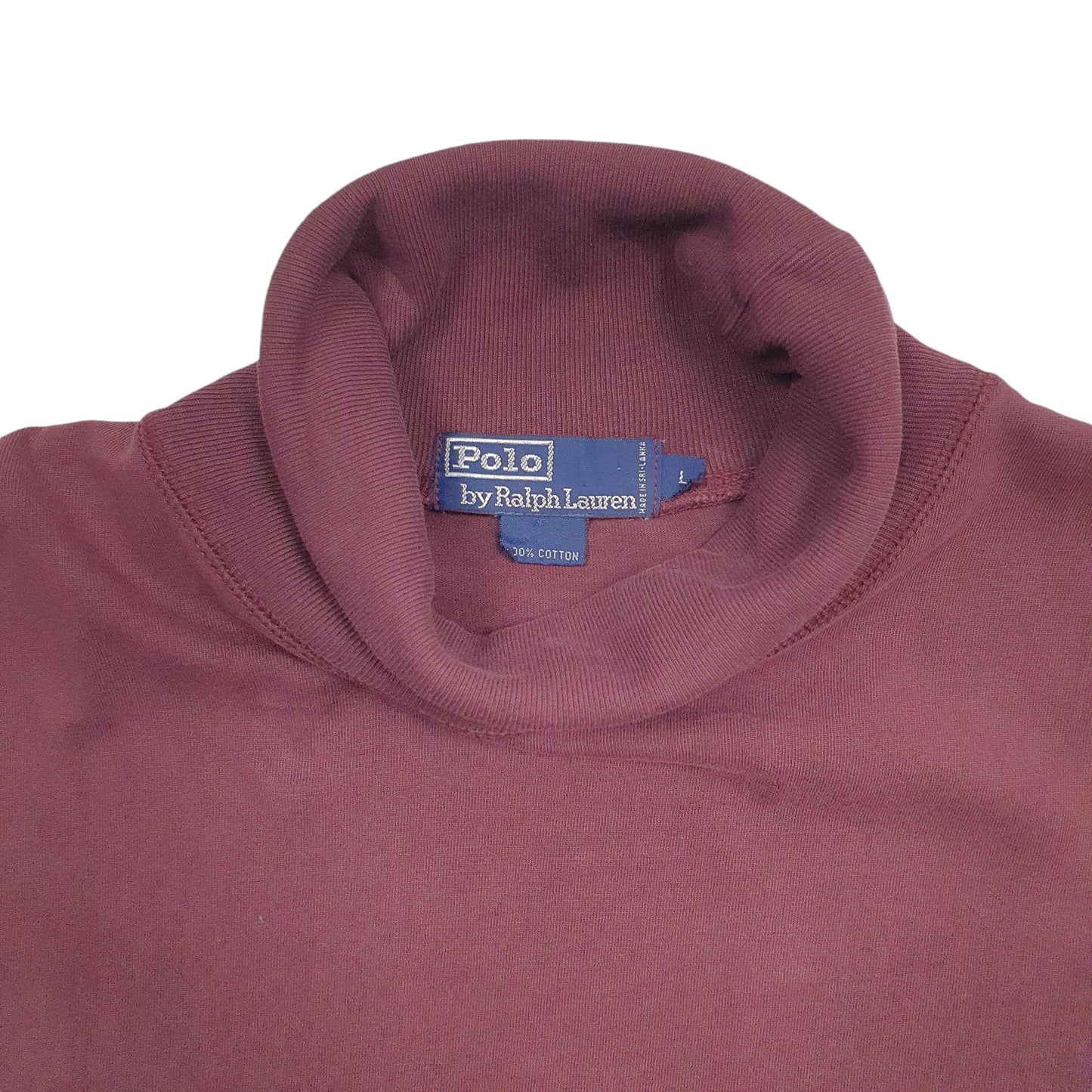 Mens Burgundy Ralph Lauren  Turtleneck Jumper