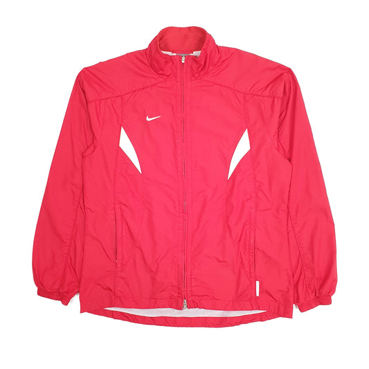 Womens Red Nike Soccer Vintage 2000s Track  Coat