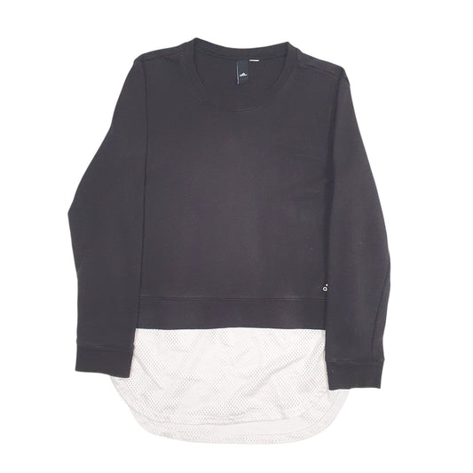 Womens Black Adidas  Crewneck Jumper