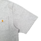Mens Grey Carhartt Pocket Short Sleeve T Shirt