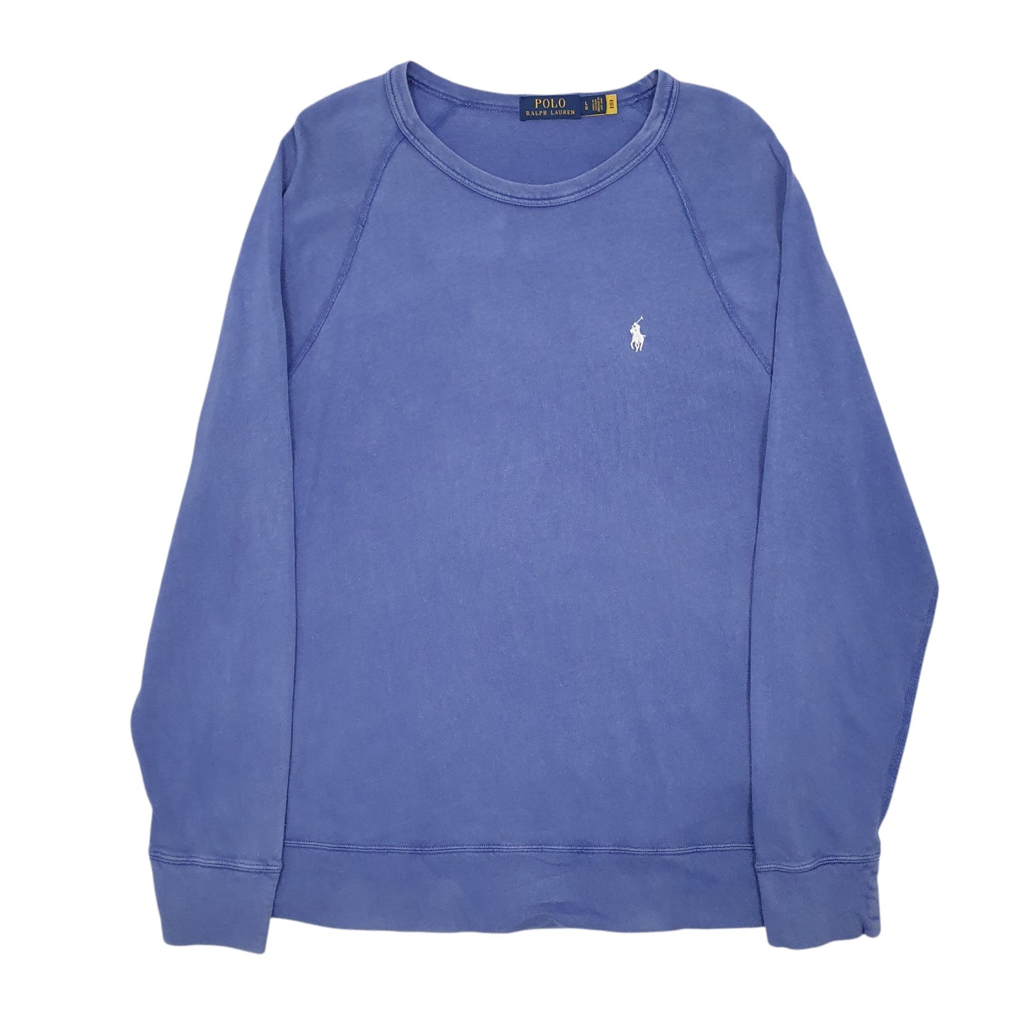 Mens Blue Polo Ralph Lauren Lightweight Crewneck Jumper