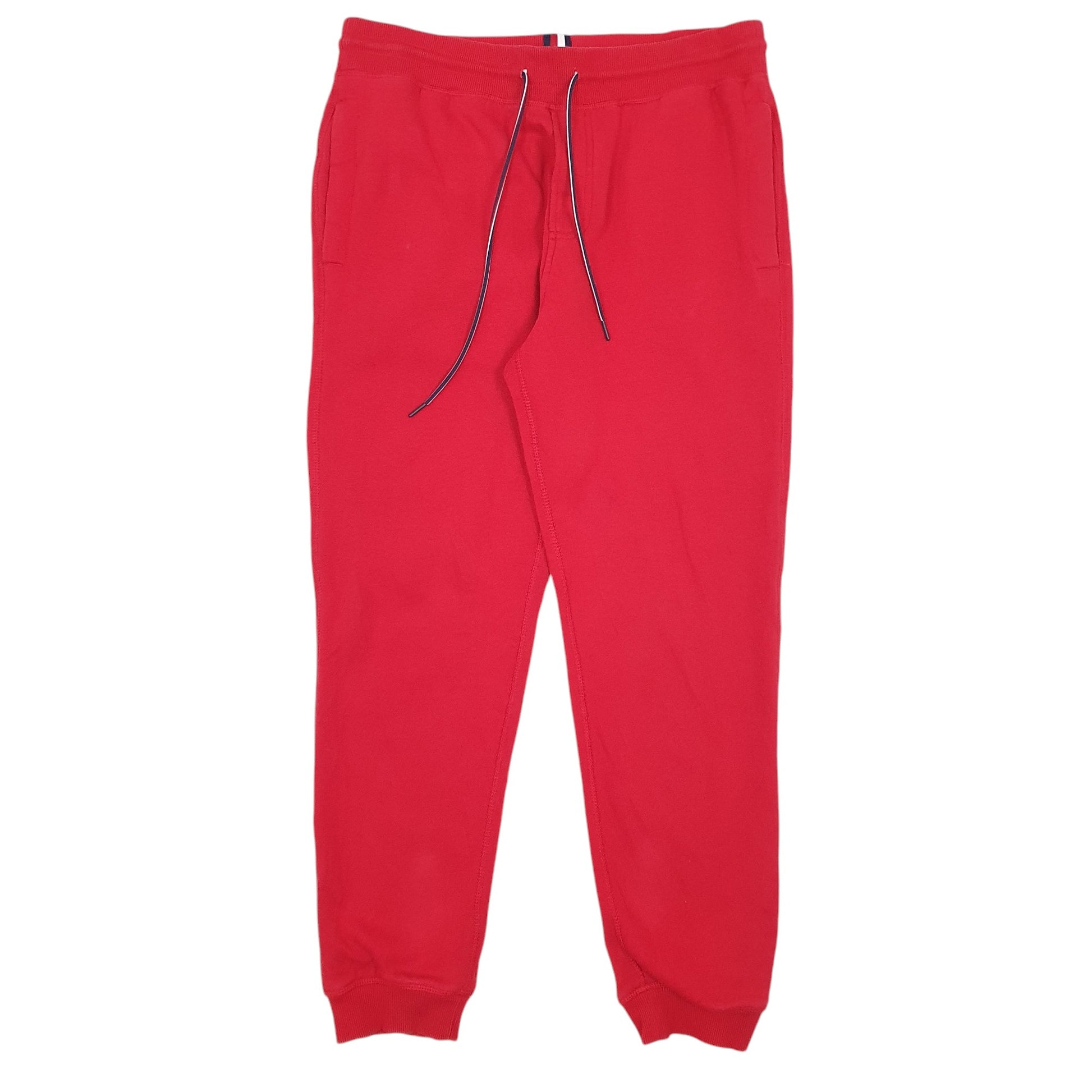 Mens Red Tommy Hilfiger  Jogger Trousers