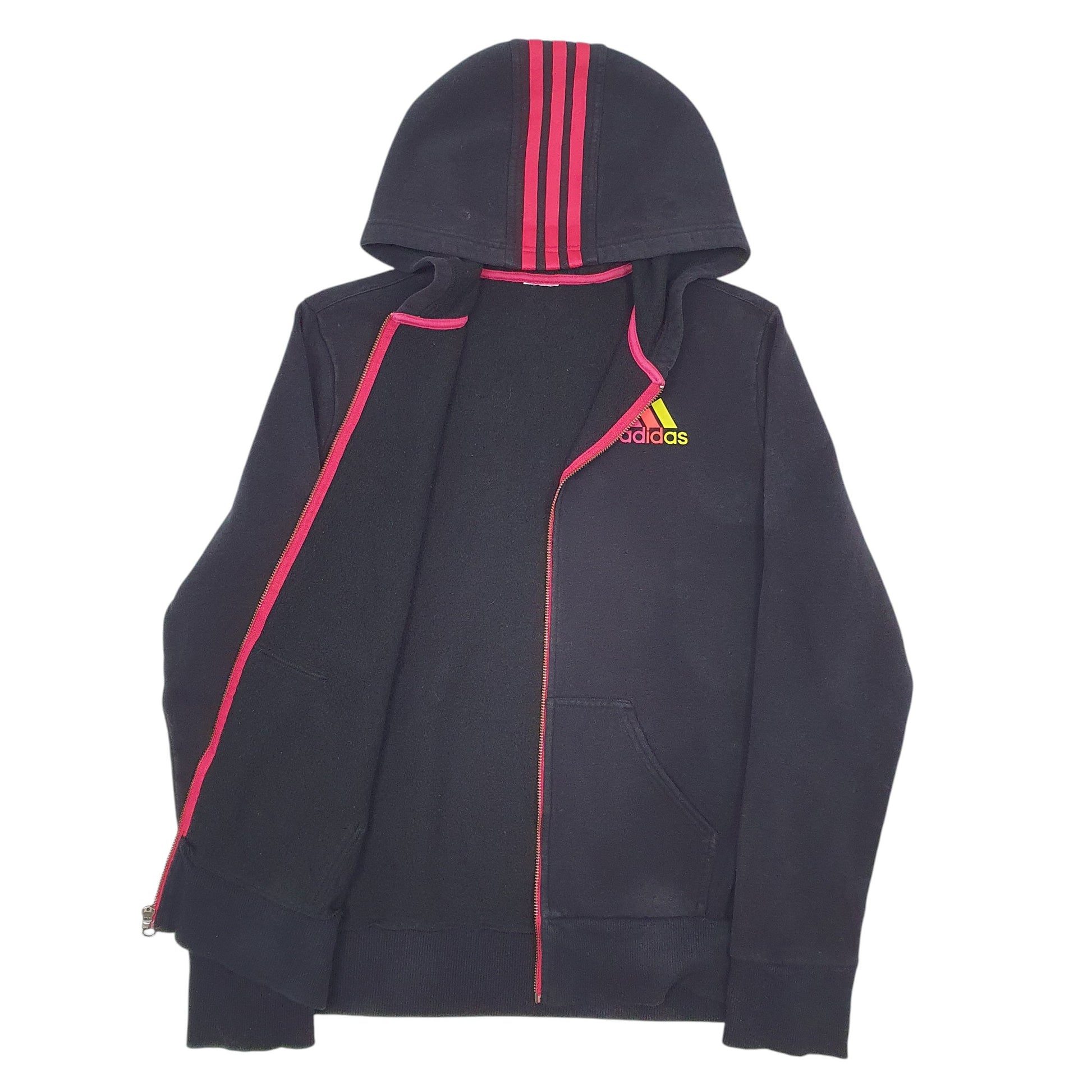 Womens Black Adidas  Full Zip Jumper
