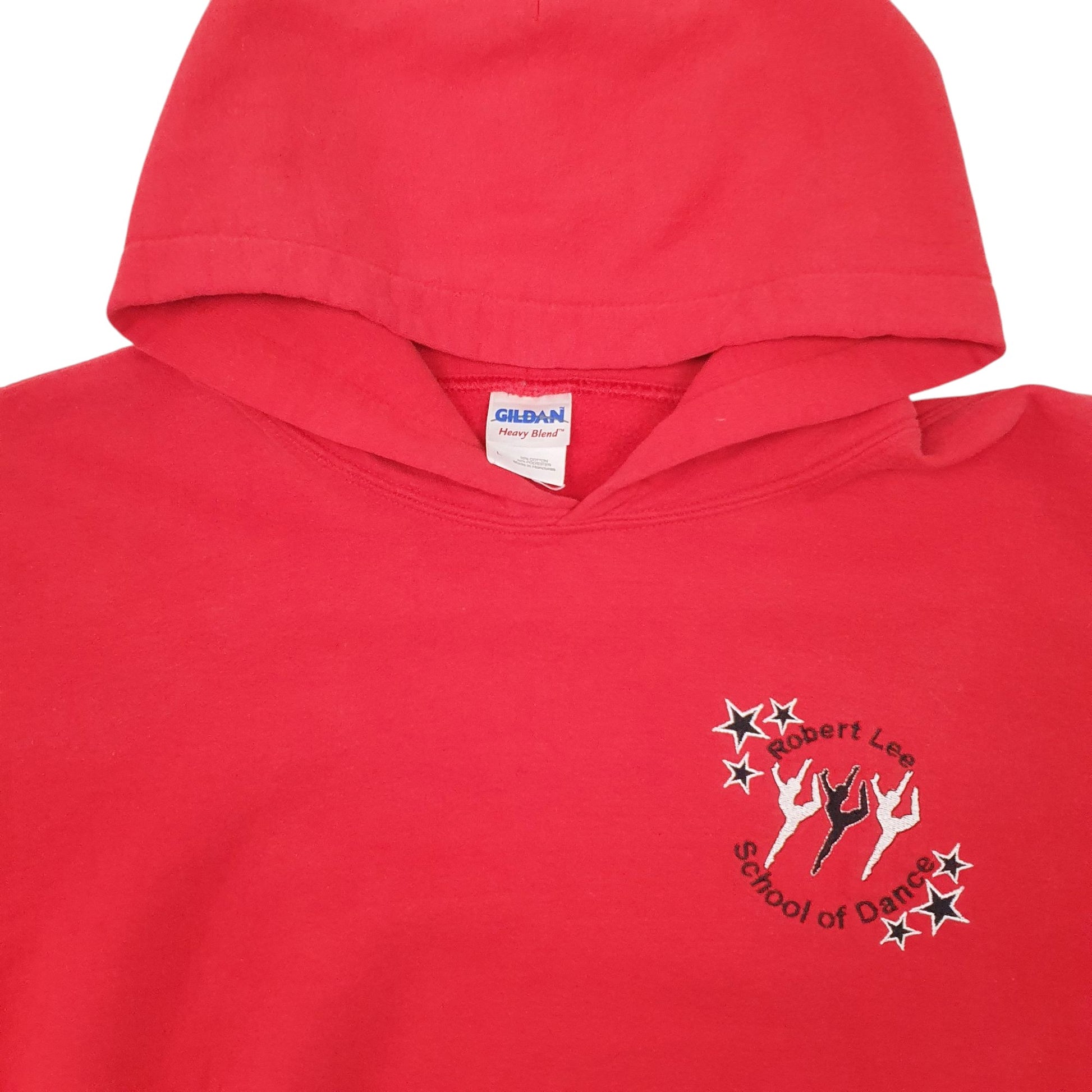 Mens Red Gildan  Hoodie Jumper