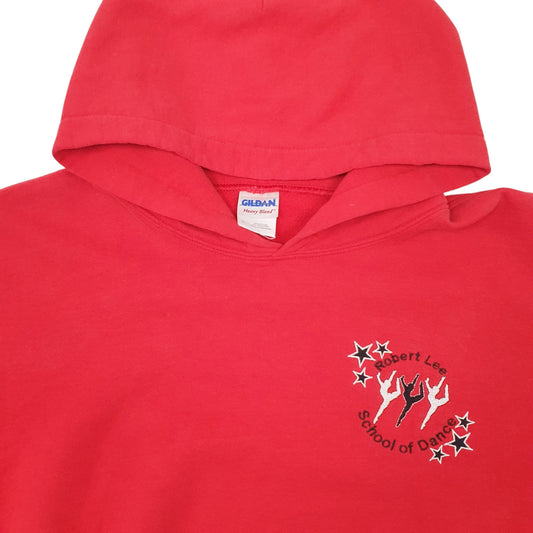 Mens Red Gildan  Hoodie Jumper