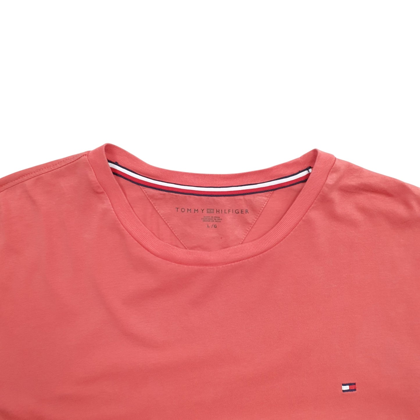 Mens Pink Tommy Hilfiger  Short Sleeve T Shirt