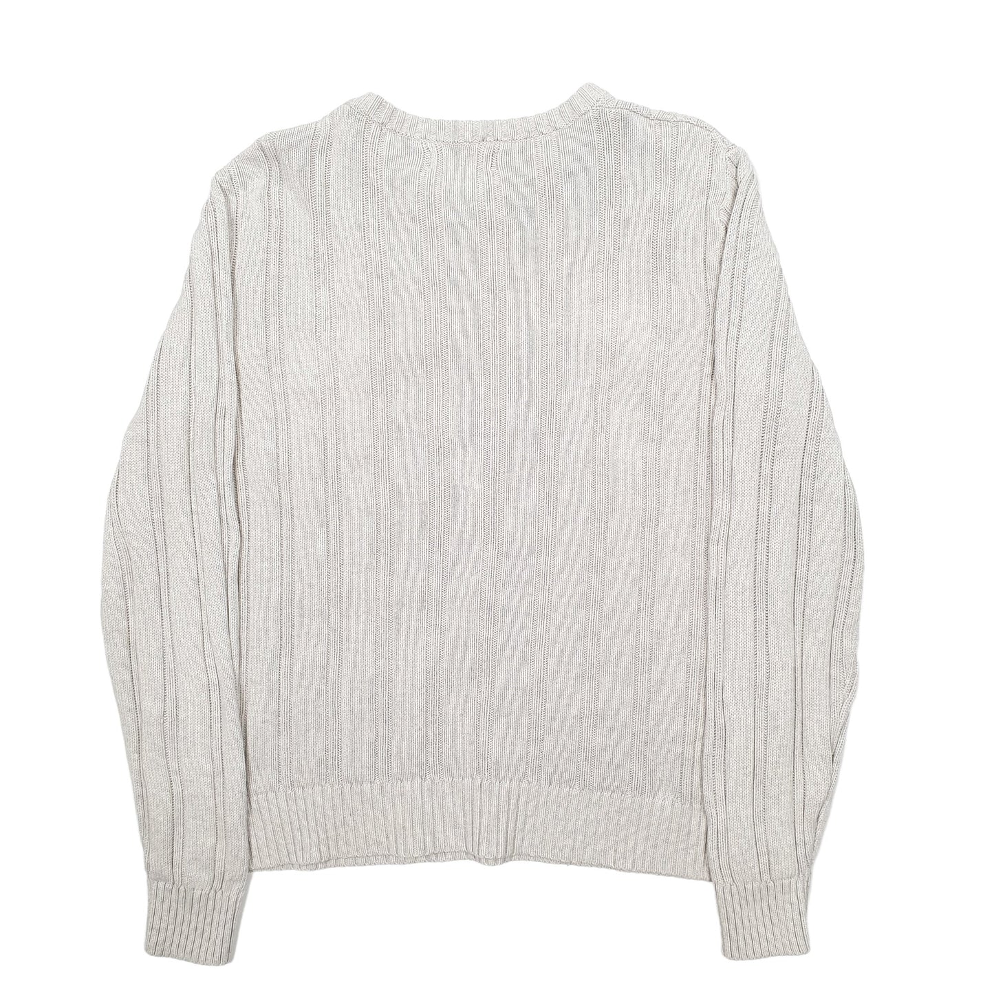 Mens Beige Nautica Knit Crewneck Jumper