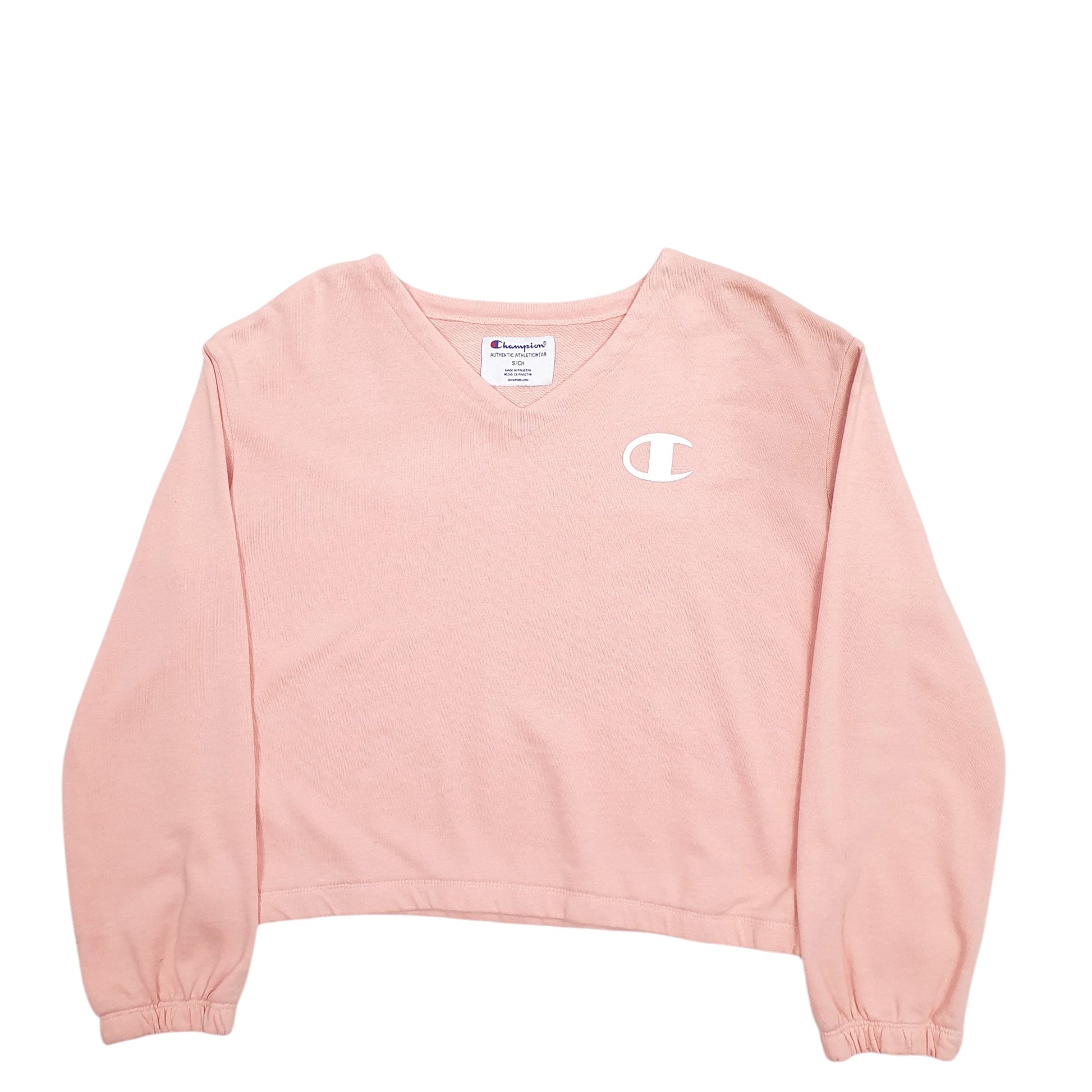Womens Pink Champion  Crewneck Jumper