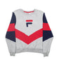 Womens Grey Fila Spellout Crewneck Jumper