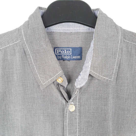 Mens Grey Polo Ralph Lauren Oxford Long Sleeve Shirt