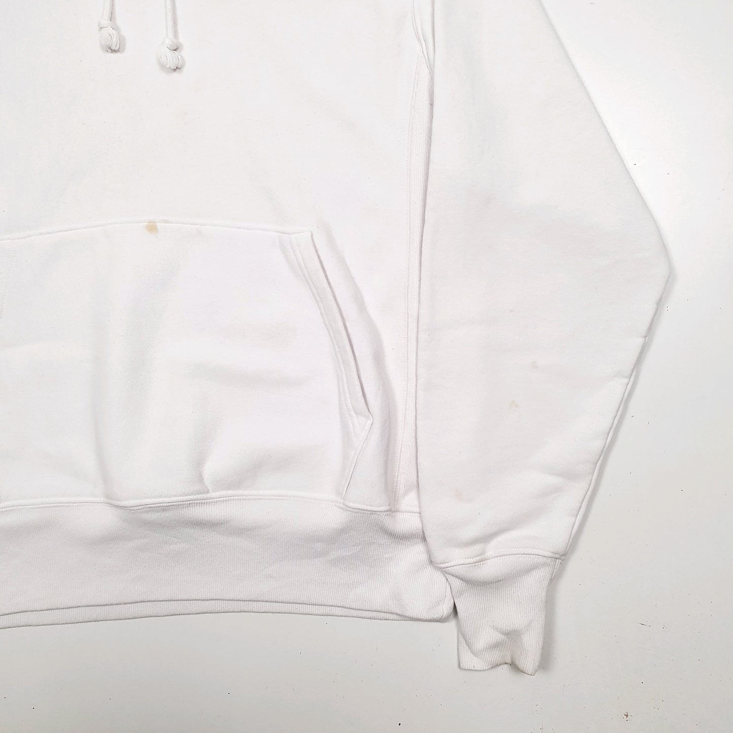 Mens White Champion  Hoodie Jumper