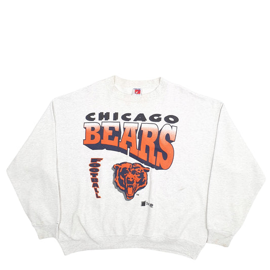 Mens Grey Color Works Chicago Bears NFL Football Vintage 90's Made In USA Crewneck Jumper