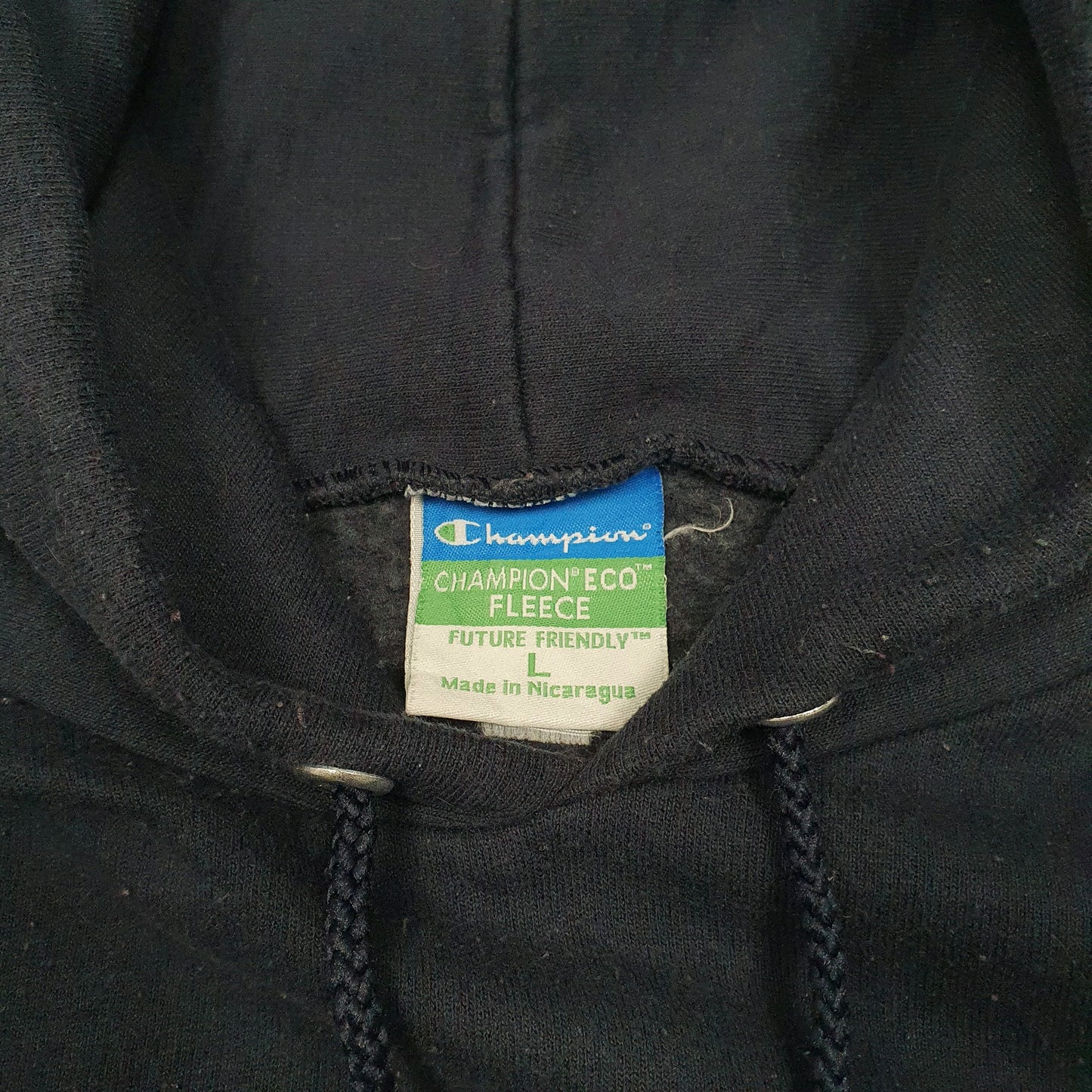 Mens Navy Champion San Francisco Waldorf High School USA Spellout Hoodie Jumper