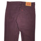 Mens Burgundy Levis  Chino Trousers