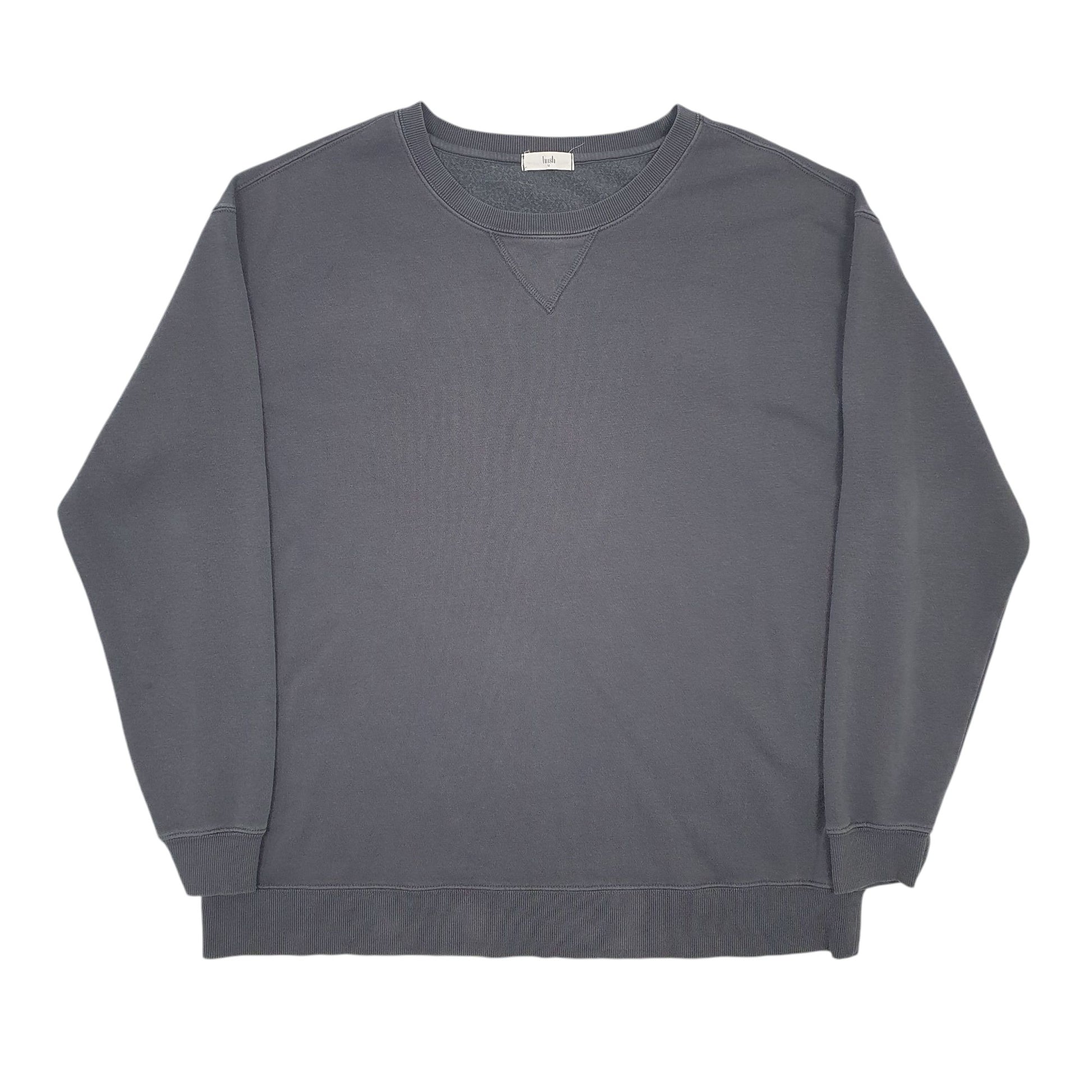 Womens Grey Hush Oversized Crewneck Jumper